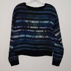 Trouve Long Sleeve Tie Dye Blouse